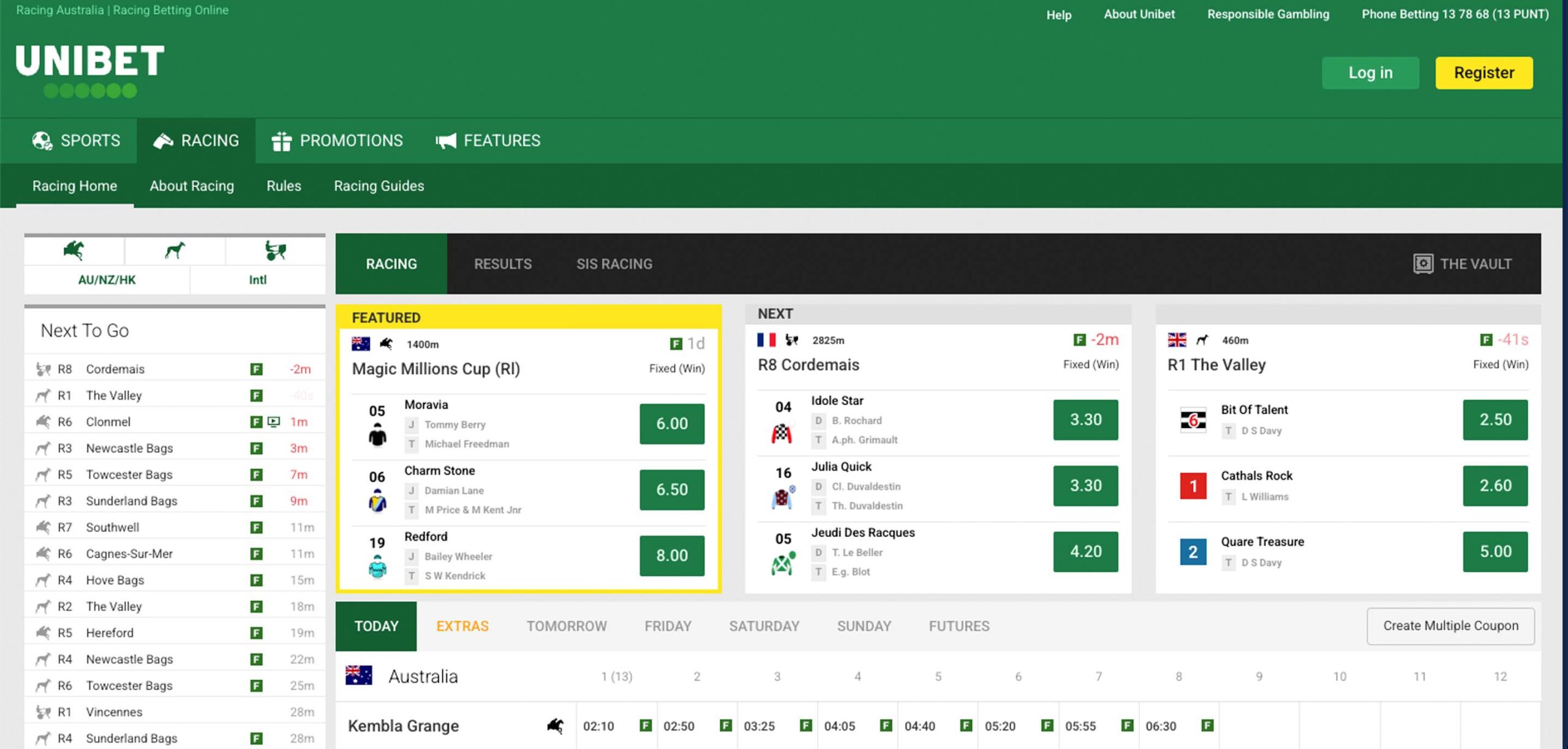 Unibet Australia Horse Racing Betting